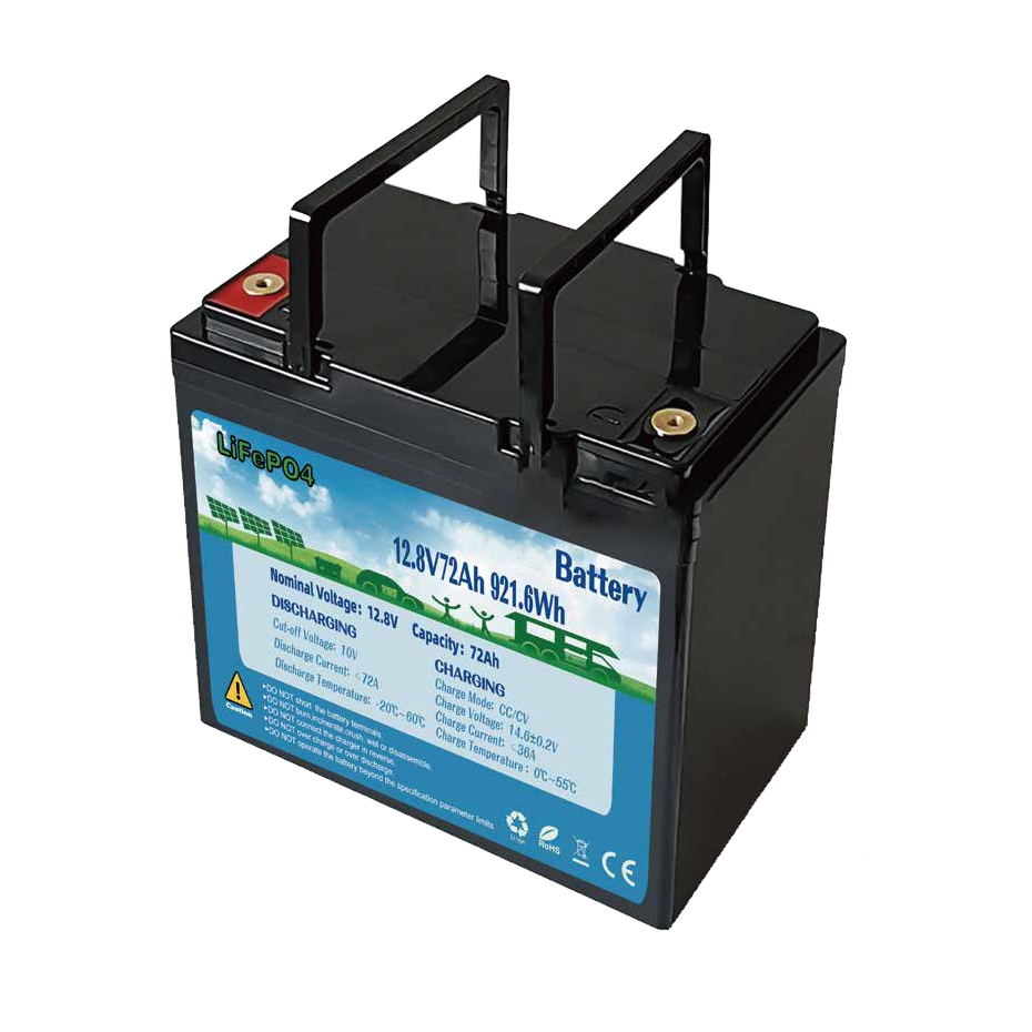 磷酸鐵鋰可充電12.8v 72ah動(dòng)力電芯高倍率電動(dòng)車(chē)太陽(yáng)能儲(chǔ)能鋰電池組